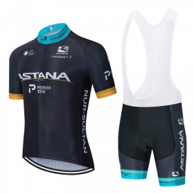 Tenue Maillot + Cuissard à Bretelles 2020 Astana Pro Team N002